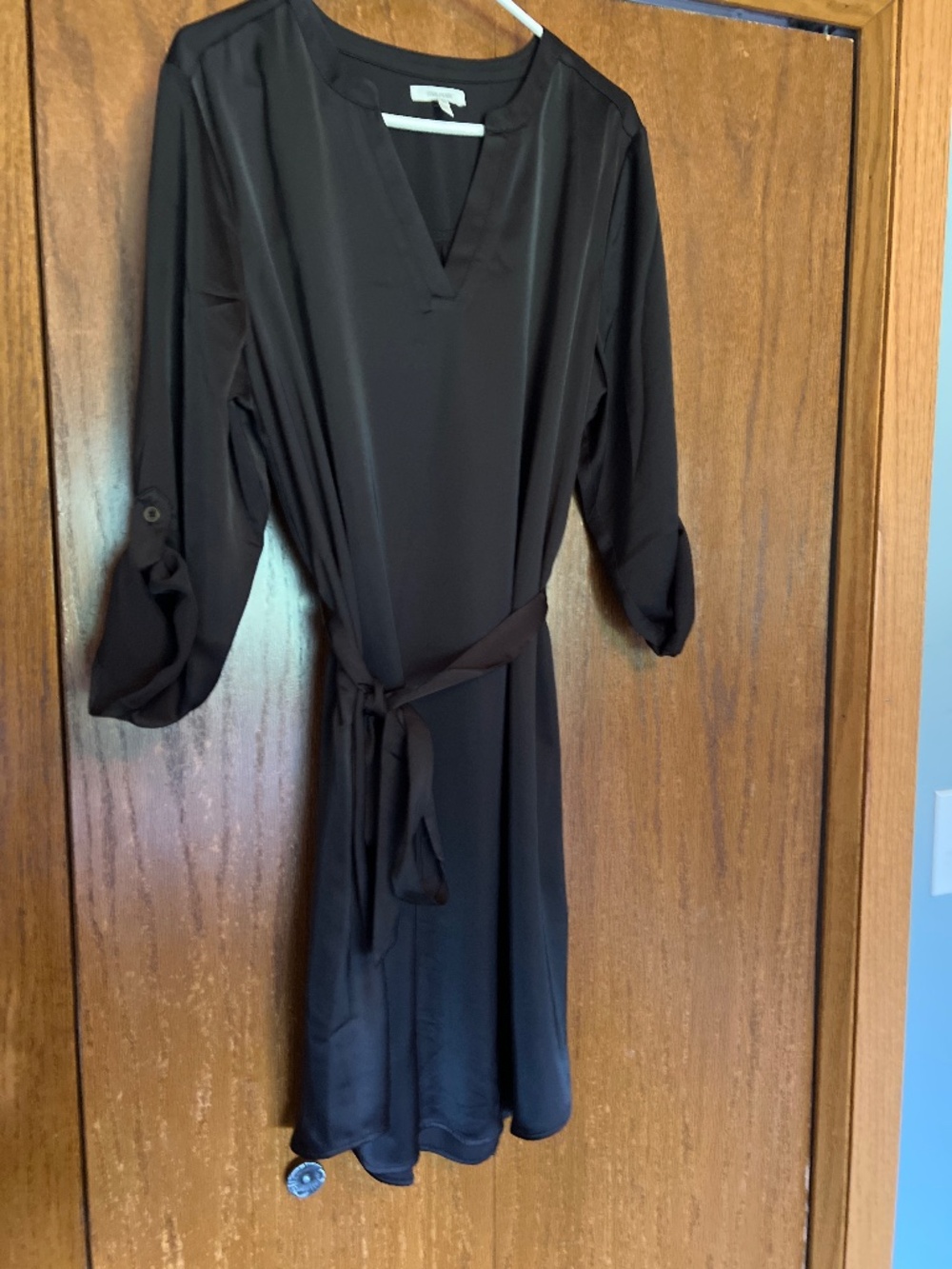 Super cute black silky dress